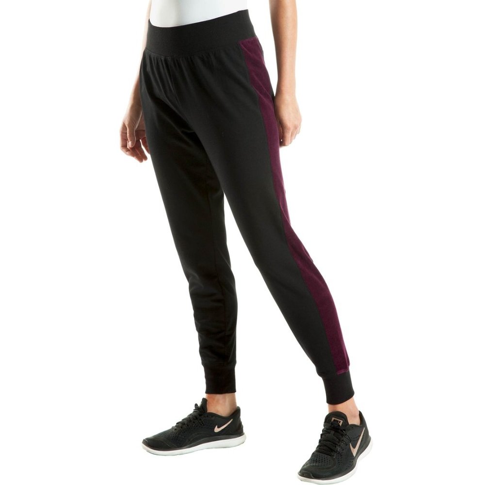 🔖PBX PRO VELOUR INSERT JOGGER  BLK/SANGRIA NWT